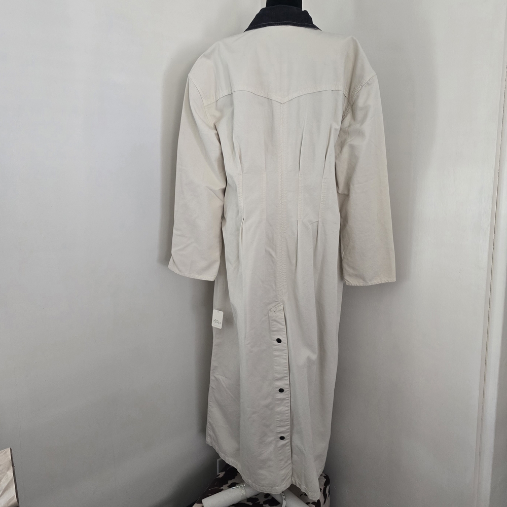 FREE PEOPLE HUNTER DUSTER MAXI LENGTH CREME XL - Picture 5 of 13